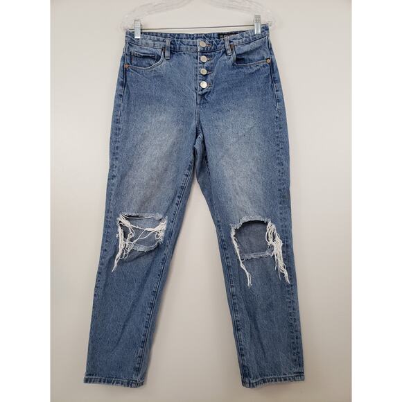 BLANKNYC Denim - Blank NYC The Madison Crop High Rise Jeans 28 Distressed Cottagecore Festival